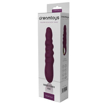 Vibrator DREAMTOYS Essentials Ribbed Power Vibe, cu 5 funcții de vibrație, 5 viteze, rezistent la apă IPX6, lungime 21.5 cm, mov