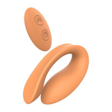 Vibrator dublu DREAMTOYS Glam Couples Vibrator, control prin telecomandă, 7 funcții de vibrație, culoare portocaliu