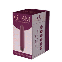 Vibrator bullet DREAMTOYS Glam Strong Bullet Vibe, pentru stimularea clitorisului, 7 funcții de vibrație, culoare mov