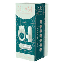 Vibrator multifuncțional DREAMTOYS Glam 3-In-1 Play Kit, purtare pe deget sau ca inel de penis, 7 funcții de vibrație, 3 viteze, verde