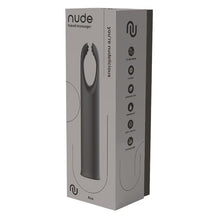 Aparat de masaj DREAMTOYS Nude Ace Massager, pentru corp și zone intime, 10 funcții de vibrație, rezistent la apă IPX6, gri