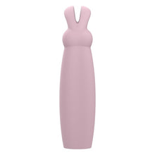 Aparat de masaj DREAMTOYS Nude Hazel Rabbit Massager, în formă de iepuraș, 10 funcții de vibrație, roz