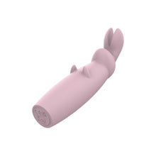 Aparat de masaj DREAMTOYS Nude Hazel Rabbit Massager, în formă de iepuraș, 10 funcții de vibrație, roz