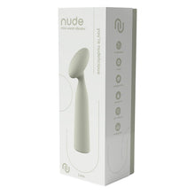 Vibrator DREAMTOYS Nude Luna Mini Wand, din silicon moale și flexibil, 10 funcții de vibrație, lungime 16.2 cm, culoare gri