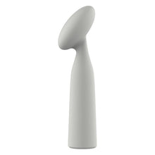 Vibrator DREAMTOYS Nude Luna Mini Wand, din silicon moale și flexibil, 10 funcții de vibrație, lungime 16.2 cm, culoare gri