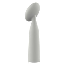 Vibrator DREAMTOYS Nude Luna Mini Wand, din silicon moale și flexibil, 10 funcții de vibrație, lungime 16.2 cm, culoare gri