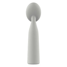 Vibrator DREAMTOYS Nude Luna Mini Wand, din silicon moale și flexibil, 10 funcții de vibrație, lungime 16.2 cm, culoare gri