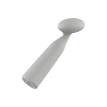 Vibrator DREAMTOYS Nude Luna Mini Wand, din silicon moale și flexibil, 10 funcții de vibrație, lungime 16.2 cm, culoare gri