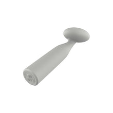 Vibrator DREAMTOYS Nude Luna Mini Wand, din silicon moale și flexibil, 10 funcții de vibrație, lungime 16.2 cm, culoare gri