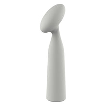 Vibrator DREAMTOYS Nude Luna Mini Wand, din silicon moale și flexibil, 10 funcții de vibrație, lungime 16.2 cm, culoare gri
