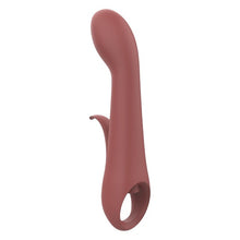 Vibrator DREAMTOYS Nude Sierra G-Spot Duo, pentru stimularea clitorisului și punctului G, 10 funcții de vibrație, cărămiziu