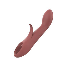 Vibrator DREAMTOYS Nude Sierra G-Spot Duo, pentru stimularea clitorisului și punctului G, 10 funcții de vibrație, cărămiziu