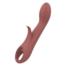 Vibrator DREAMTOYS Nude Sierra G-Spot Duo, pentru stimularea clitorisului și punctului G, 10 funcții de vibrație, cărămiziu