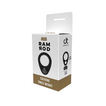Inel pentru penis DREAMTOYS RAMROD Cockring Single Weight, cu bilă de oțel detașabilă, lungime 6.2 cm, din silicon, negru