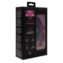 Kit DREAMTOYS Sex Room Raunchy Kit, set 6 produse, pentru stimularea prostatei, cu vibrator, puf de gâdilat, zaruri și mască