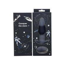 Plug anal vibrator DREAMTOYS Startroopers Pluto, control prin telecomandă, 10 funcții de vibrație, lungime 13.6 cm, albastru