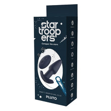 Plug anal vibrator DREAMTOYS Startroopers Pluto, control prin telecomandă, 10 funcții de vibrație, lungime 13.6 cm, albastru