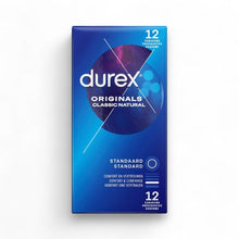 Prezervative clasice Durex Originals Classic Natural, lubrifiate si rezistente, 56mm, 1 cutie x 12 buc