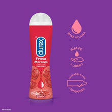 Lubrifiant Durex Play Fresa Morango, pe baza de apa, cu aroma de capsuni, 50 ml