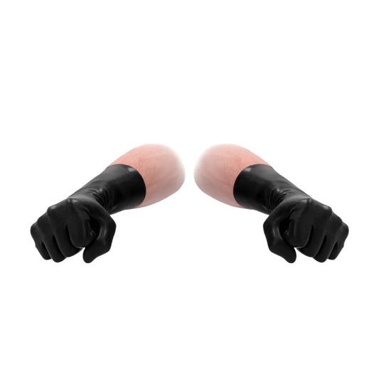 Mănuși FIST IT BY SHOTS Latex Gloves, pentru fisting, din material elastic și igienic, lungime 33.5 cm, culoarea negru
