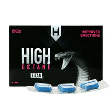 Capsule HIGH OCTANE TITAN, pentru erecții puternice și de durată, cu maca și ginseng coreean, 6 buc