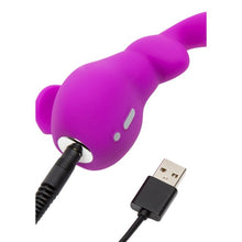Vibrator mini Happy Rabbit - Clitoral, pentru stimularea clitorisului, 11.5 cm, mov