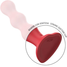 Vibrator INTENSE CODY, cu bază de fixare în formă de inimă, control prin telecomandă, 10 funcții de vibrație, roșu