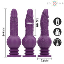 Vibrator INTENSE Tatum Multifunction, cu funcție de penetrare automată, 9 funcții de vibrație, rezistent la apă, mov