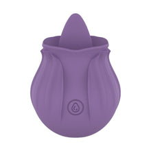 Stimulator clitoris INTENSE VIOLET, cu 10 funcții de vibrație, în formă de trandafir, rezistent de apă IPX7, culoarea mov