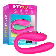 Vibrator stimulator INTOYOU APP - Couple 360º, control prin aplicatie, 10 fuctii de vibrare, 13 cm, roz
