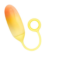 Ou vibrator INTOYOU APP -Double Layer, pentru stimularea sexuala feminina, control prin aplicatie, 10 functii de vibratie, 20 cm, portocalui/ galben
