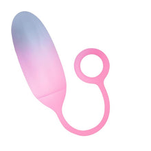 Ou vibrator INTOYOU APP -Double Layer, pentru stimularea sexuala feminina, control prin aplicatie, 10 functii de vibratie, 20 cm, albastru/roz