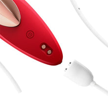 Vibrator Stimulator INTOYOU APP - Panty, pentru stimularea clitorisului, controlat prin aplicatie, 10 functii de vibratie, lungime 8.4 cm, rosu