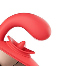 Vibrator INTOYOU APP - Rondy, pentru stimulare interna si clitoridiana, cu 10 functii de vibratie, control prin aplicatie, 8.8 cm x 3.5 cm, rosu