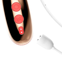 Vibrator INTOYOU APP - Rondy, pentru stimulare interna si clitoridiana, cu 10 functii de vibratie, control prin aplicatie, 8.8 cm x 3.5 cm, rosu