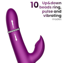 Vibrator INTOYOU APP - Sendel, control prin aplicatie, 10 fuctii de vibratie interna si clitoridiana, silentios, 22 cm x 3.3 cm, mov