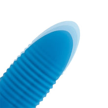 Ou vibrator INTOYOU APP - Thrusting, pentru stimularea sexuala feminina, control prin aplicatie, 8 functii de vibratie, 20.5 cm x 3.5 cm, albastru