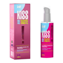 Gel intim INTT Kiss And Taste, pentru stimulare clitoris și sex oral, cu efect de încălzire, aromă de mure, 55 ml