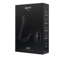 Vibrator dublu pentru chilot INTY TOYS ACE, control prin telecomandă, 10 funcții de vibrații ultra-puternice, silențios, negru