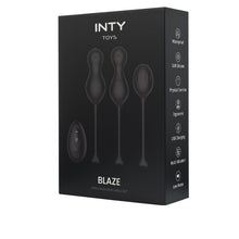 Set bile kegel vibratoare INTY TOYS BLAZE, control prin telecomandă, 10 funcții de vibrații ultra-puternice, silențios, negru