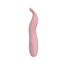 Stimulator clitoris INTY TOYS BLISS, din silicon lichid, cu 10 funcții de vibrații ultra-puternice, rezistent la apă IPX6, roz