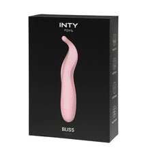 Stimulator clitoris INTY TOYS BLISS, din silicon lichid, cu 10 funcții de vibrații ultra-puternice, rezistent la apă IPX6, roz