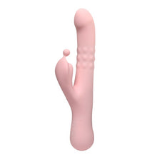 Vibrator rabbit INTY TOYS BLOOM, cu funcții de umflare și penetrare automată, 10 funcții de vibrații ultra-puternice, 24.7 cm, roz