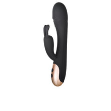 Vibrator rabbit INTY TOYS PEAK, pentru clitoris și punctul G, 7 funcții de vibrații ultra-puternice, silențios, rezistent la apă, 20.2 cm, negru