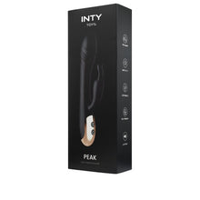 Vibrator rabbit INTY TOYS PEAK, pentru clitoris și punctul G, 7 funcții de vibrații ultra-puternice, silențios, rezistent la apă, 20.2 cm, negru