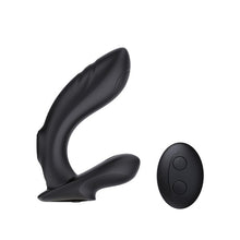 Vibrator anal INTY TOYS REBEL, pentru stimularea prostatei, cu telecomandă, 10 funcții de vibrații ultra-puternice, silențios, negru