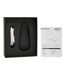 Stimulator clitoris INTY TOYS TICKLE, din silicon lichid, cu 10 funcții de vibrații ultra-puternice, rezistent la apă IPX6, negru