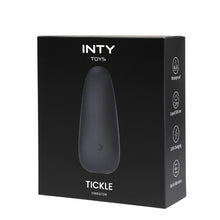 Stimulator clitoris INTY TOYS TICKLE, din silicon lichid, cu 10 funcții de vibrații ultra-puternice, rezistent la apă IPX6, negru