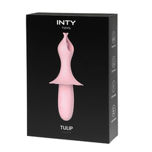 Stimulator clitoris INTY TOYS TULIP, din silicon lichid, cu 10 funcții de vibrații ultra-puternice, rezistent la apă IPX5, 15.9 cm, roz