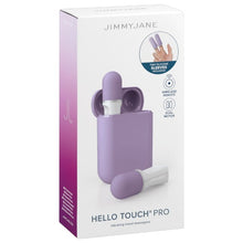 Set stimulatoare pentru clitoris JIMMYJANE Hello Touch Pro, control prin telecomandă, 2 x 10 funcții de vibrație, cu huse pentru deget, mov